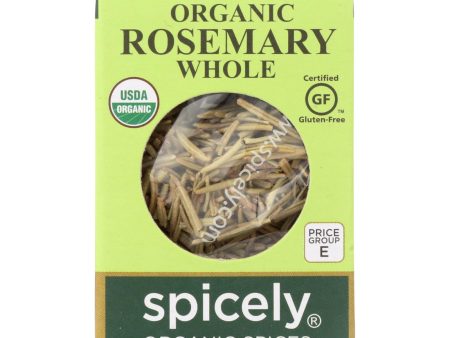 Spicely Organics - Organic Rosemary - Whole - Case Of 6 - 0.2 Oz. Online Hot Sale