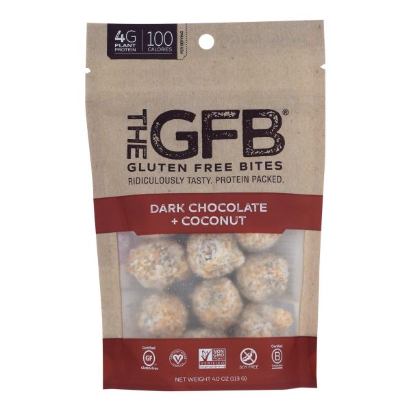 The Gluten Freeb Bites - Dark Chocolate Coconut - Case Of 6 - 4 Oz Online now