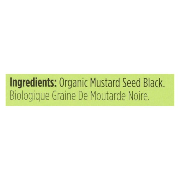 Spicely Organics - Organic Mustard Seed - Black - Case Of 6 - 0.5 Oz. For Cheap