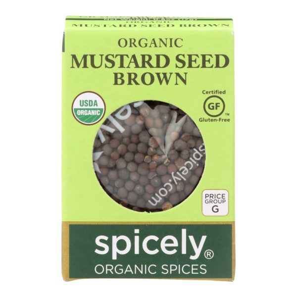 Spicely Organics - Organic Mustard Seed - Brown - Case Of 6 - 0.6 Oz. Discount