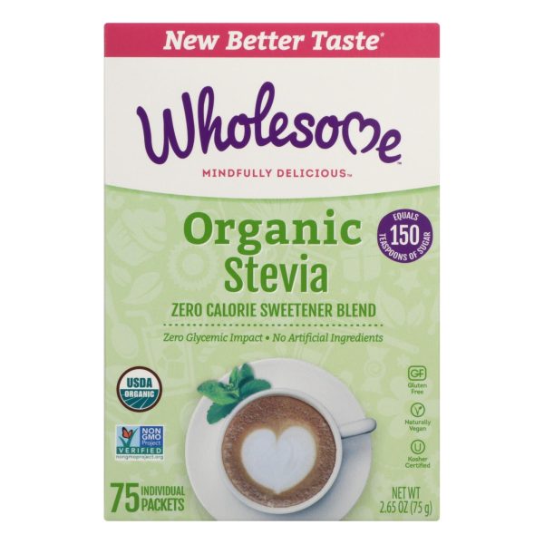 Wholesome Sweeteners Stevia - Organic - 75 Count - Case Of 6 Online Sale