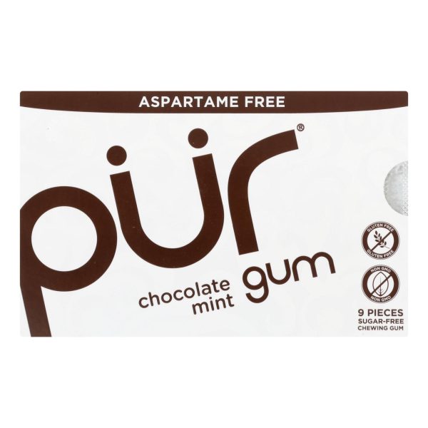 Pur Gum Gum - Chocolate Mint - Case Of 12 - 9 Count on Sale