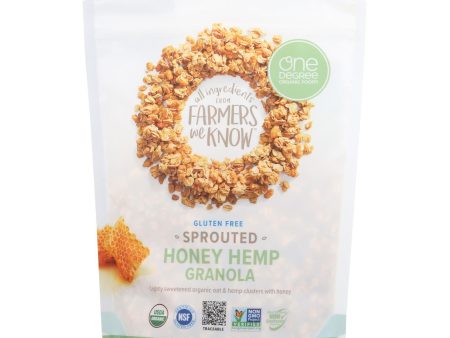 One Degree Organic Foods Sprouted Oat Hemp Granola - Honey - Case Of 6 - 11 Oz. Online