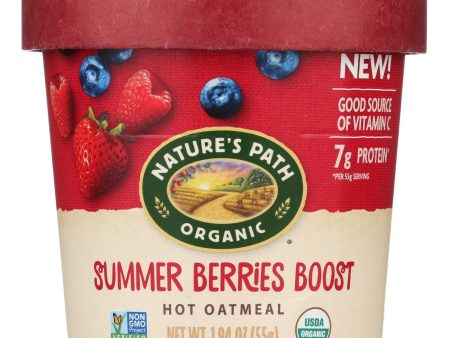 Nature s Path Organic Hot Oatmeal -summer Berries Boost - Case Of 12 - 1.94 Oz Fashion