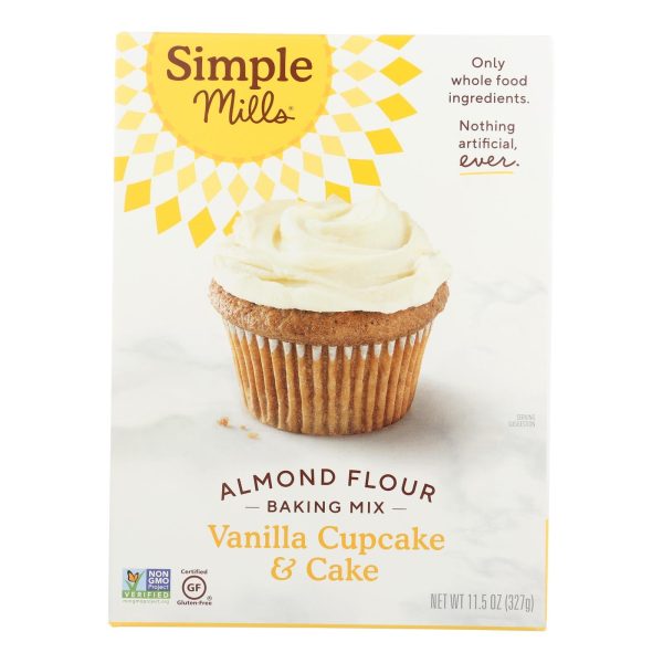 Simple Mills Almond Flour Vanilla Cake Mix - Case Of 6 - 11.5 Oz. Discount