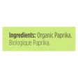 Spicely Organics - Organic Paprika - Case Of 6 - 0.45 Oz. Supply