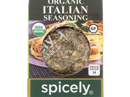 Spicely Organics - Organic Italian Seasoning - Case Of 6 - 0.1 Oz. For Sale