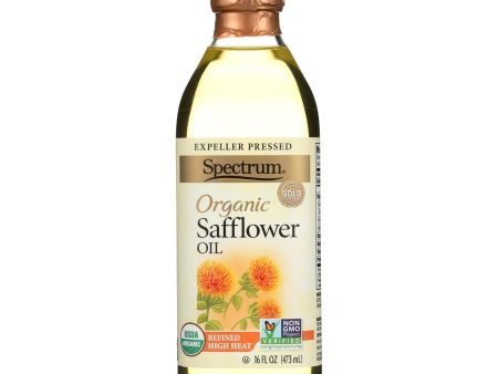 Spectrum Naturals High Heat Refined Organic Safflower Oil - Case Of 12 - 16 Fl Oz. For Discount