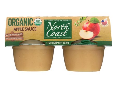 North Coast Organic Applesauce  - Case Of 12 - 4 4 Oz For Discount