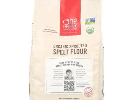 One Degree Organic Foods Sprouted Spelt Flour - Organic - Case Of 4 - 80 Oz. Discount