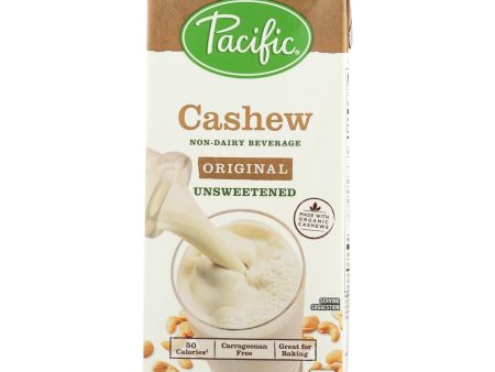 Pacific Natural Foods Cashew Beverage - Organic - Unsweetened- Case Of 6 - 32 Fl Oz Online Sale