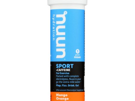 Nuun Hydration Nuun Energy - Mango Orange - Case Of 8 - 10 Tablets For Sale