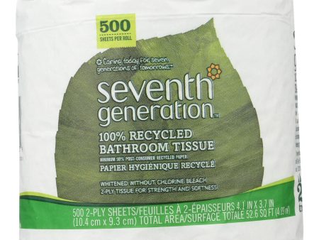 Seventh Generation Bathroom Tissue - 2 Ply 500 Sheet Roll - Case Of 60 Online Sale