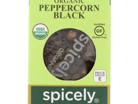 Spicely Organics - Organic Peppercorn - Black - Case Of 6 - 0.45 Oz. Online