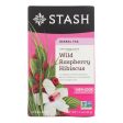 Stash Tea Hibiscus Herbal?tea - Wild Raspberry - Case Of 6 - 20 Bags Online now