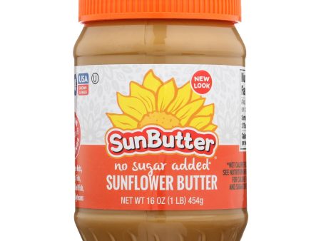 Sunbutter Sunflower Butter - No Sugar Added - Case Of 6 - 16 Oz. For Sale