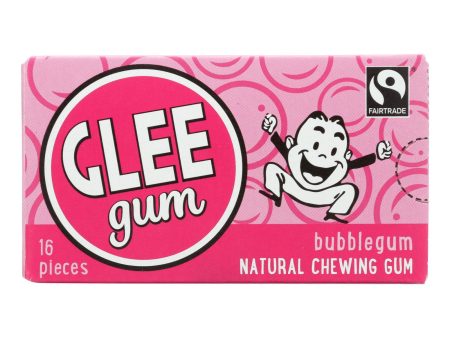 Glee Gum Chewing Gum - Bubblegum - Case Of 12 - 16 Pieces For Sale