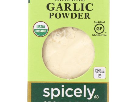 Spicely Organics - Organic Garlic Powder - Case Of 6 - 0.4 Oz. Online