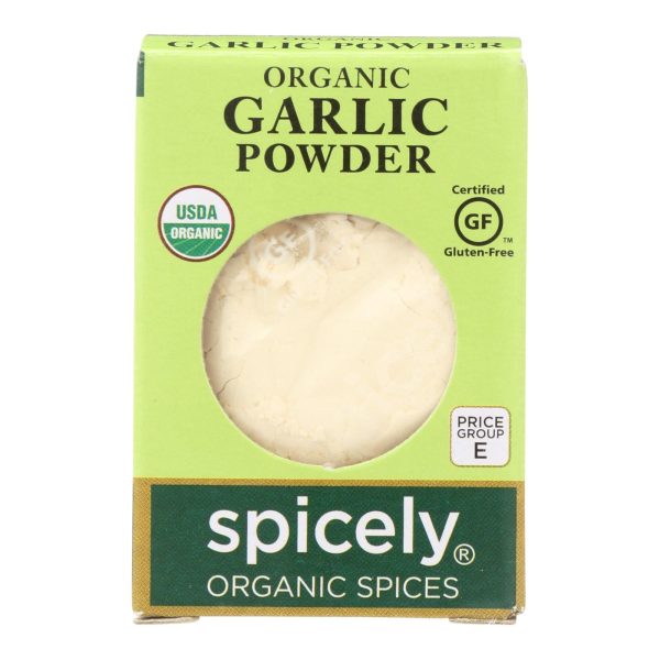 Spicely Organics - Organic Garlic Powder - Case Of 6 - 0.4 Oz. Online