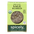 Spicely Organics - Organic Sage - Rubbed - Case Of 6 - 0.1 Oz. Online