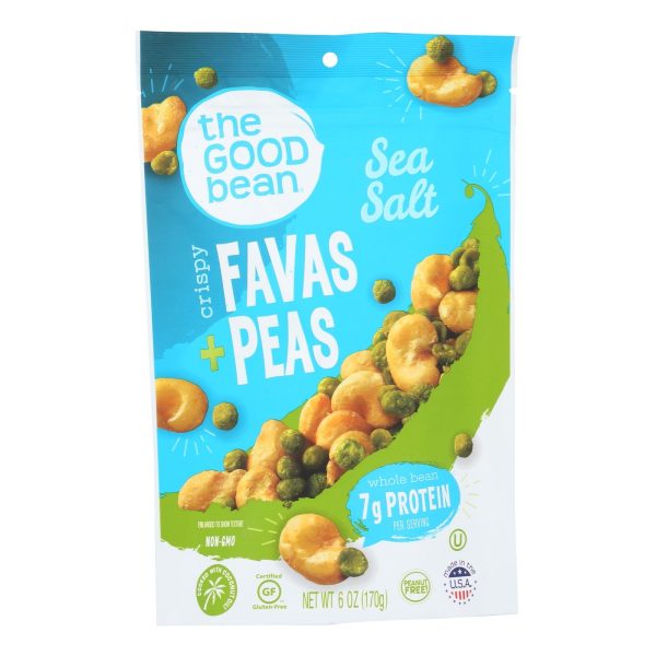 The Good Bean Fava peas - Sea Salt - Case Of 6 - 6 Oz Cheap