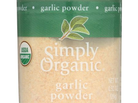 Simply Organic Garlic - Organic - Powder - .92 Oz - Case Of 6 For Cheap