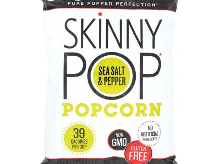 Skinnypop Popcorn Skinny Pop - Sea Salt And Black Pepper - Case Of 12 - 4.4 Oz. For Cheap