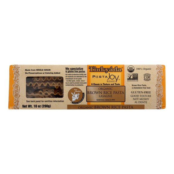 Tinkyada Organic Brown Rice Pasta - Lasagna - Case Of 12 - 10 Oz on Sale