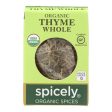 Spicely Organics - Organic Thyme - Case Of 6 - 0.1 Oz. Sale