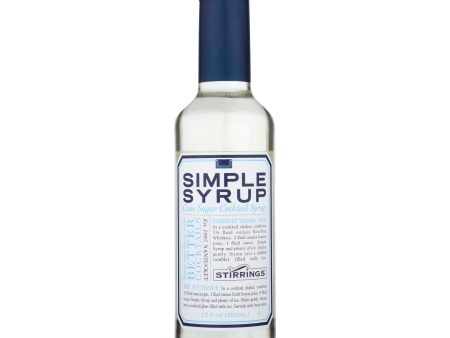 Stirrings Bar Ingredients - Simple Syrup - Case Of 6 - 12 Fl Oz. Online Sale