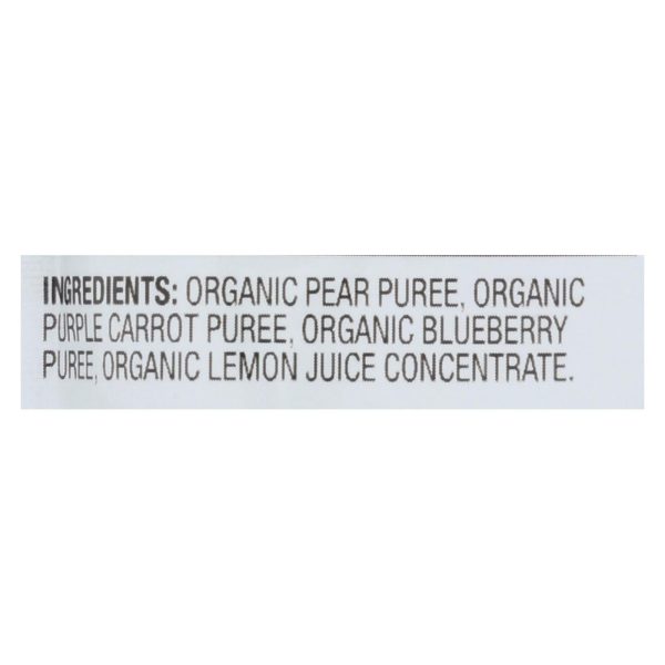 Plum Organics Baby Food - Organic - Blueberry Pear And Purple Carrots - Stage 2 - 6 Months And Up - 3.5 .oz - Case Of 6 For Discount