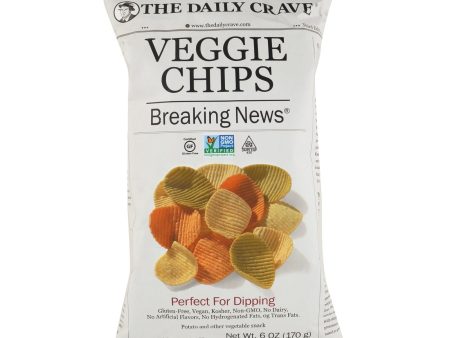 The Daily Crave Veggie Chips - Perfect For Dipping - Case Of 8 - 6 Oz Online Hot Sale