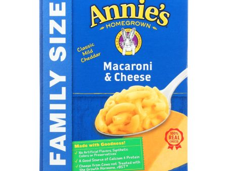 Annie s Homegrown Classic Family Size Macaroni And Cheese - Case Of 6 - 10.5 Oz. Discount