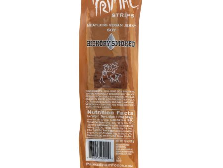 Primal Strips Vegan Jerky - Meatless - Soy - Hickory Smoked - 1 Oz - Case Of 24 Online Hot Sale