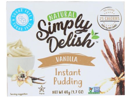 Simply Delish Pudding Mix - Vanilla - Case Of 6 - 1.7 Oz For Sale