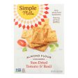 Simple Mills Sun Dried Tomato And Basil Almond Flour Crackers - Case Of 6 - 4.25 Oz. on Sale