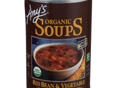 Amy s - Soup Red Bean Veg - Case Of 12-14 Oz Supply