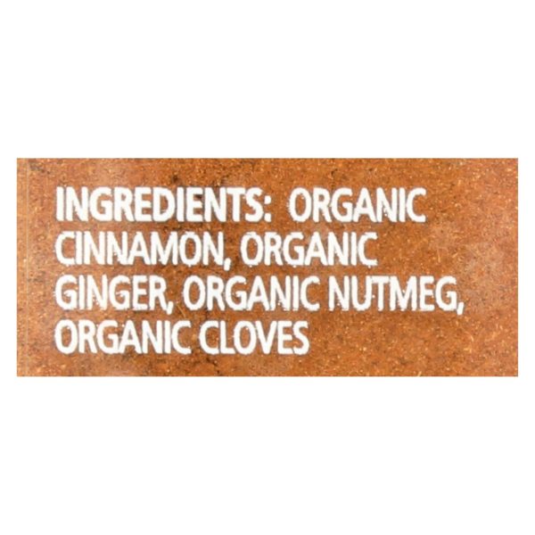 Simply Organic Pumpkin Spice - Case Of 6 - 1.94 Oz. Supply