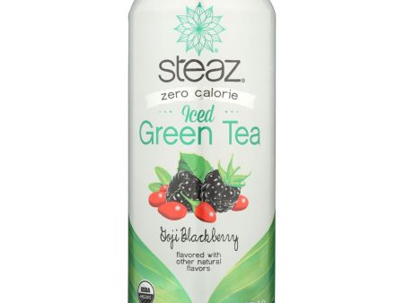 Steaz Zero Calorie Green Tea - Blackberry - Case Of 12 - 16 Fl Oz. Cheap