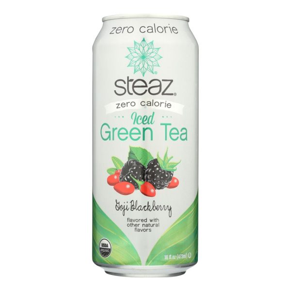 Steaz Zero Calorie Green Tea - Blackberry - Case Of 12 - 16 Fl Oz. Cheap