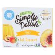 Simply Delish Jel Dessert - Peach - Case Of 6 - 1.6 Oz. Online now