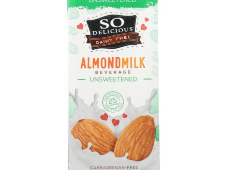 So Delicious Dairy Free Almond Milk Beverage -unsweetened - Case Of 6 - 32 Fl Oz For Cheap