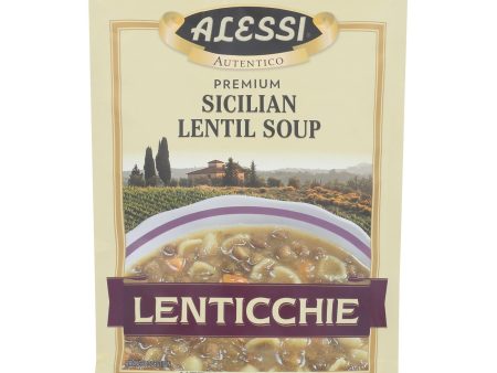 Alessi - Sicilian Lentil Soup - Lenticchie - Case Of 6 - 6 Oz. For Sale