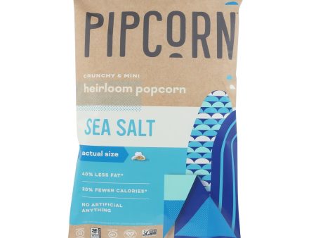 Pipcorn Mini Popcorn - Sea Salt - Case Of 12 - 4 Oz. Sale