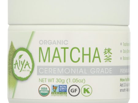 Aiya Tea - Organic Matcha - Ceremonial Grade - Case Of 6 - 30 Grm Cheap