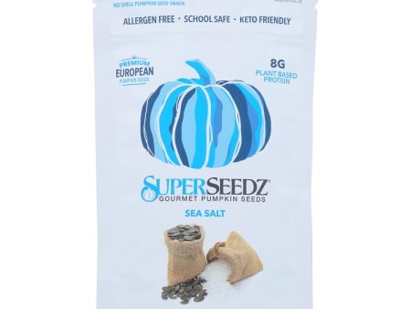 Superseedz Gourmet Pumpkin Seeds - Sea Salt - Case Of 6 - 5 Oz. Fashion