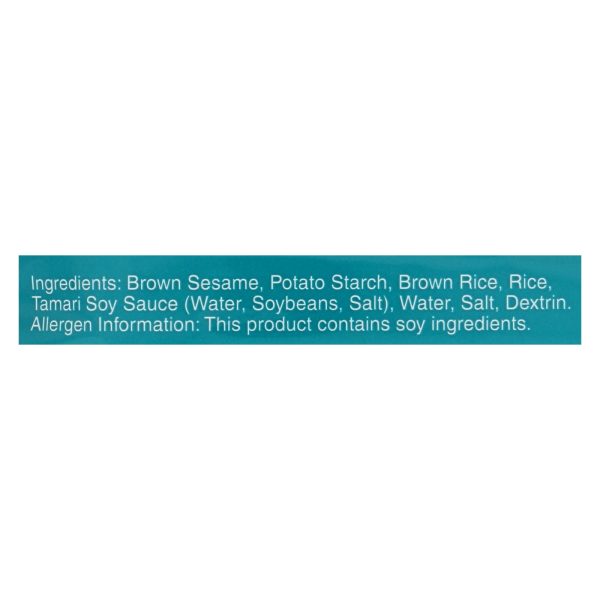 San - J Brown Rice Crackers - Sesame - Case Of 12 - 3.7 Oz. Online