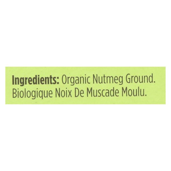 Spicely Organics - Organic Nutmeg - Ground - Case Of 6 - 0.4 Oz. Fashion