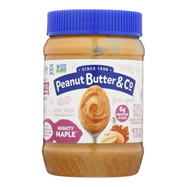 Peanut Butter And Co Peanut Butter - Mighty Maple - Case Of 6 - 16 Oz. Online