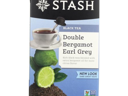 Stash Tea Earl Grey Black - Double Bergamot - Case Of 6 - 18 Bags Online now